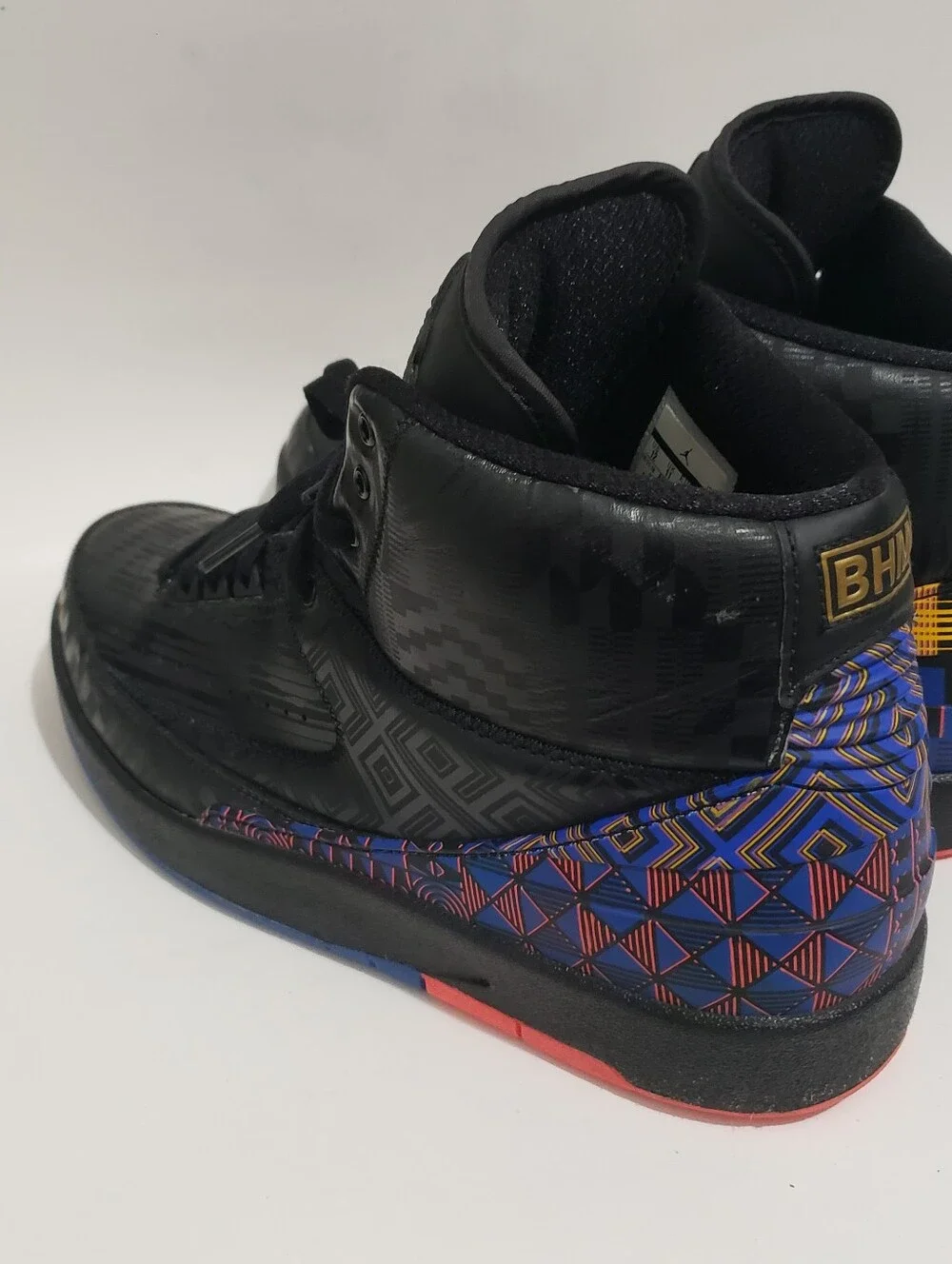 Air Jordan 2 Retro BHM Black History Month 2019 M’s Size 12 BQ7618-007 Well Kept